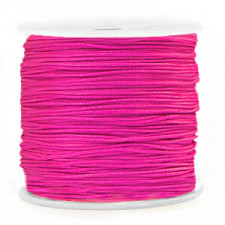 Macramé bead cord 0.8mm Fuchsia pink